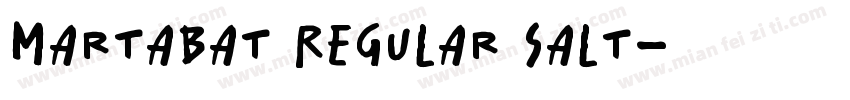 Martabat Regular salt字体转换